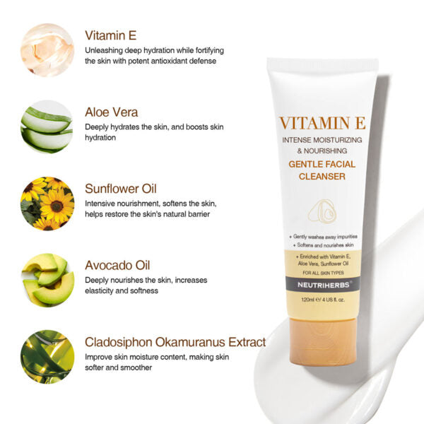 Vitamin E Gentle Facial Cleanser